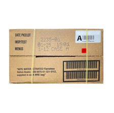 MRE U.S. Military Ready to Eat Meals INSP 2026 1 Box A - New  Free Shipping