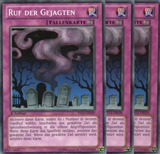 yugioh 3x Ruf der Gejagten YS13-DE039 COMMON 1AUFLAGE DEUTSCH
