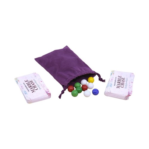 AmishToyBox.com Marble Chase (Cards N' Marbles) Wooden Game Set -... - Picture 7 of 10