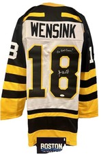 JOHN WENSINK Autographed BRUINS JERSEY “BIG BAD BRUINS” Inscription JSA COA