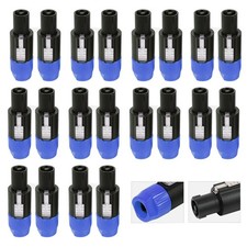 20 Speakon Plug Twist Lock 4Pole Compatible with Neutrik NL4FC NL4FX NL2FX NLT4X