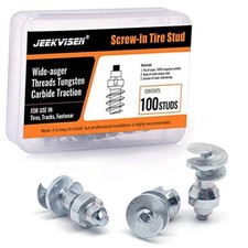 Tire Studs, Screw Snow Carbide Spikes, Wheel Tyres Studs for 1500 (9 x 17.5mm)