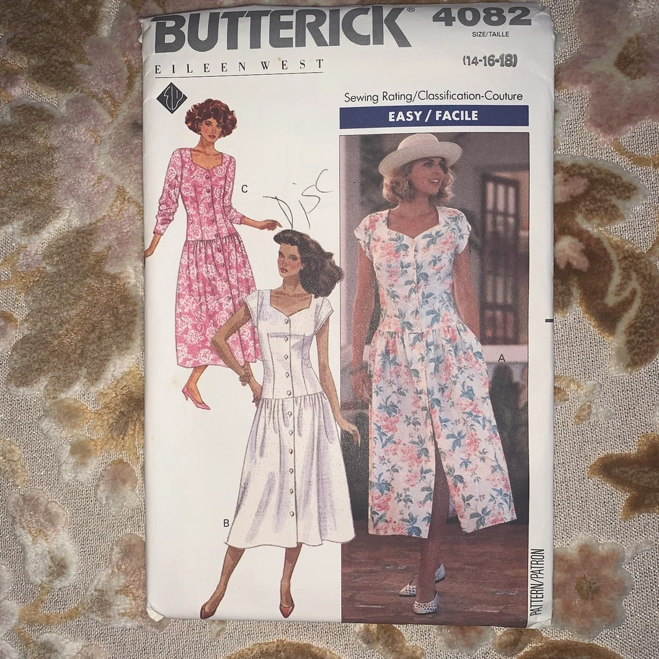 Lot Of 4 Vintage Butterick / McCall 80s/90s Sewing Patterns Women/ Size 14-18 - Image 4 of 4