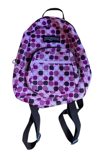Jansport Half Pint Mini Backpack Y2K Multicolor Pink Polka Dots - Picture 2 of 11