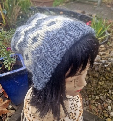 Norwegian Pattern Pure Icelandic Wool Hats***Unique!!!