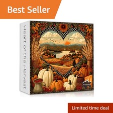 Fall Harvest Heart Puzzles 1000 Pieces, Farm Pumpkin Country Jigsaw Puzzle  ...