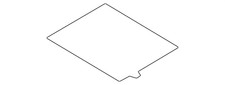 Genuine Mazda Console Mat Kbb3-55-171a