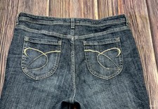 Chico s Platinum Denim Straight leg Jeans Size 1.5 Women s Size 10 Blue