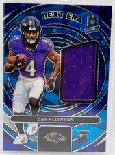 2023 Panini Spectra - Next Era Hyper Prizm #NE-ZFL Zay Flowers /60 (MEM, RC)