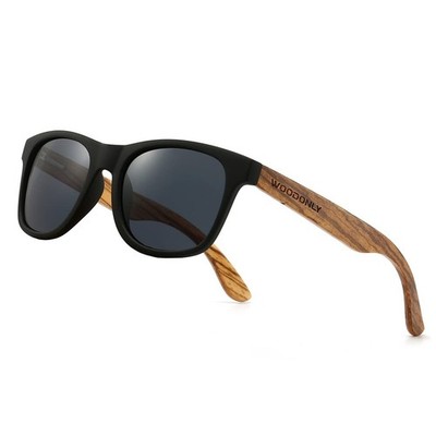 Wooden Retro Polarized Sunglasses Cool Style Matte Frame Perfect Gesc...
