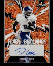 2021 Leaf Flash #FB-DC1 Damonte Coxie Flash of Brilliance Autographs Orange #/10