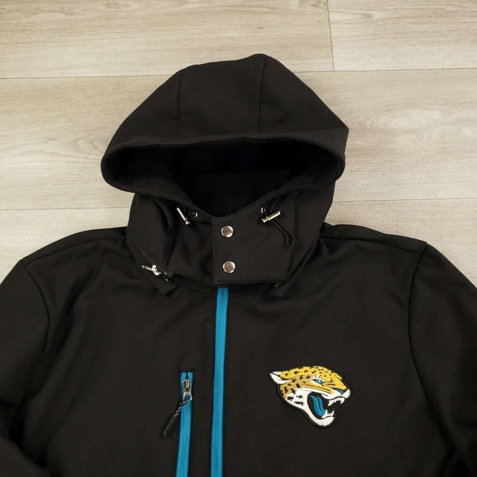 Куртка мужская Jacksonville Jaguars NFL XXL мягкая подкладка съемный капюшон флисовая с подкладкой - Изображение 2 из 4
