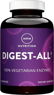 Digest All Enzymes 100 Capsules Digestive Support Bloating Gas Relief Vegetarian