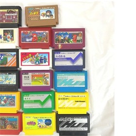 NINTENDO FAMICOM LOT OF 22 SET MARIO NES popeye dragon ball road runner