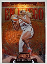 Panini 2025 WNBA Select En Fuego Kiki Iriafen RC #8 Washington Mystics GC0135