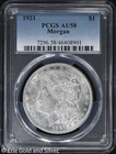 1921-P $1 Morgan Silver Dollar PCGS AU 58