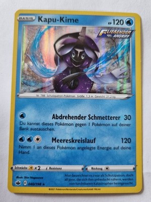 Pokémonkarte Kapu-Kime Holo 040/198 Schaurige Herrschaft Original Deutsch