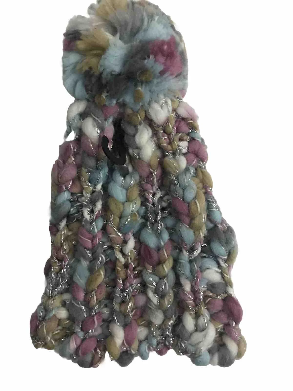 Peace Of Cake Infant Knit Pom-Pom Hat Colorful One Size