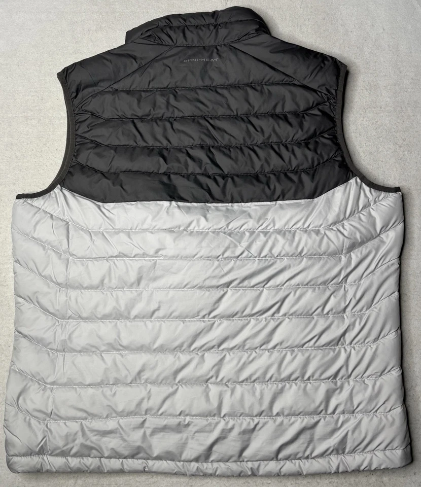 Columbia White Out Vest Mens XL Niagara Puffer Insulated Omni-Heat - Image 3 of 4