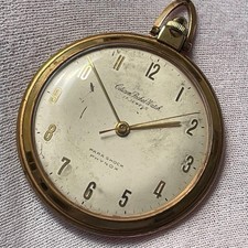 Citizen pocket watch manual 17 jewels white dial used
