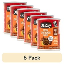 (6 Pack) Ol’ Roy Bacon Cheeseburger & Beef Flavor Wet Dog Food 13.2oz Cans 7.49 per gallon