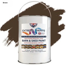 Industrial Exterior Wood Paint Gloss-Fence Shed Barn Cladding Timber 5 ,10 & 20L