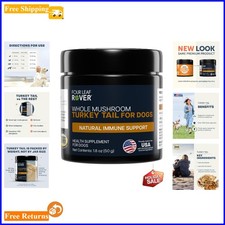 Turkey Tail Mushroom Extract for Dogs - Organic Immune Support, 60 Day Supply