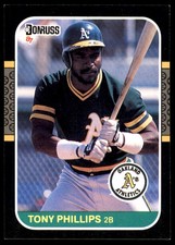 Tony Phillips 1987 Donruss #103 Athletics MLB READ FREE SHIPPING AutographDen