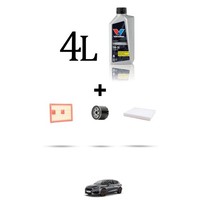 Hoffcar Set Service 3 Filter Und 4L ÖL FüR Cupra Leon (KL1) 1.4 150Kw Von 2020