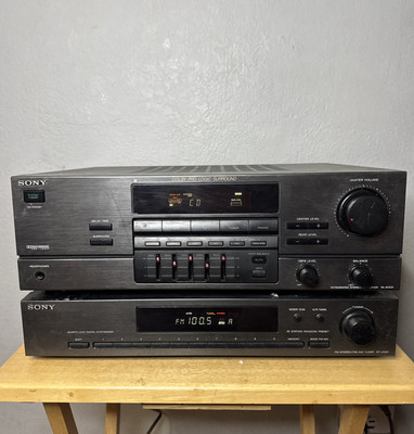 Vintage Sony TA-AV531 Integrated Stereo Amplifier + ST-JX431 Digital Synthesizer