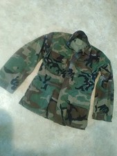 US Army Woodland Camo BDU Jacket Small Regular 8415-01-084-1643 Vintage