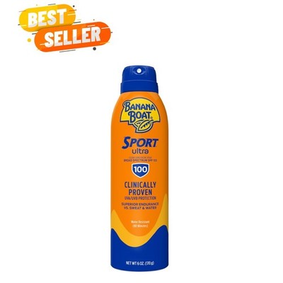 6oz Sport Sunscreen Spray SPF 100 - Non-Greasy, Quick Absorption Formula