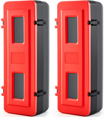 Fire Extinguisher Cabinet Box - 2 Pcs Weatherproof Plastic Holder Case