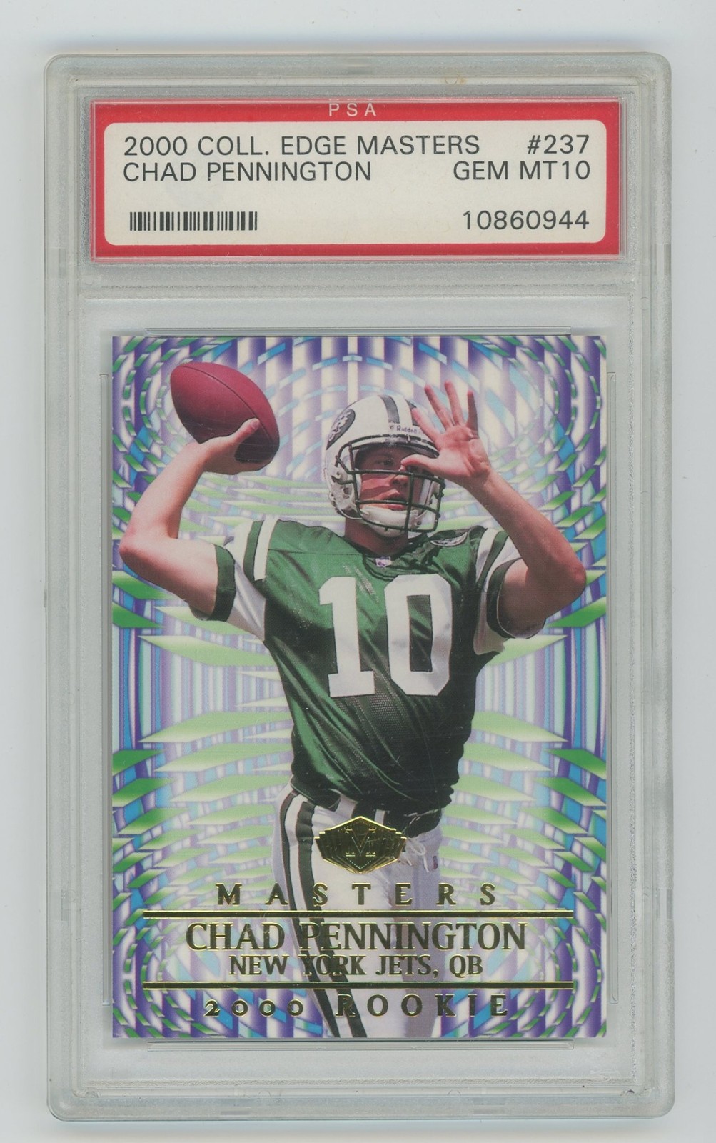 Chad Pennington Collector's Edge Masters Retail #237 Rookie RC