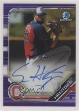 2019 Bowman Chrome Prospects Purple Refractor /250 Sam Hentges #CPA-SHE Auto 7m3