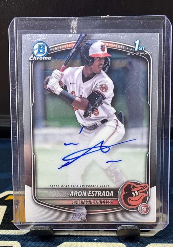2025 Bowman - Chrome Prospect Autographs #CPA-AES Aron Estrada Mint