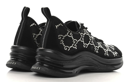 NWT Gucci Run sneakers , Tela Retiro Mesh Crystal Suede. Cyber Sale! - Picture 5 of 18