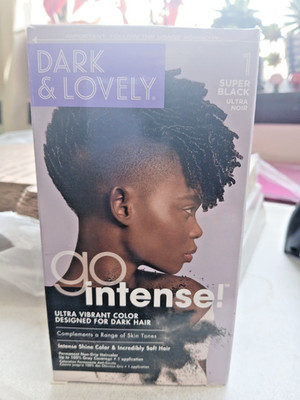 Dark & Lovely Go Intense! Ultra Vibrant Hair Color On Dark Hair - 1 Super Black