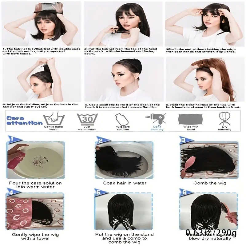 Long 30 Inch Synthetic Wig Water Wave Brown Highlight Loose Curl for Women