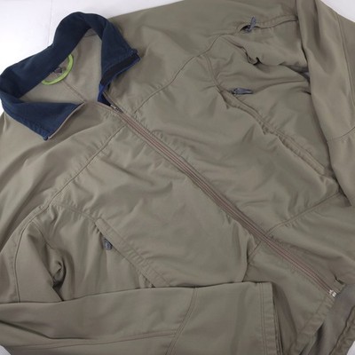 IBEX Climawool Lite Softshell Full Zip Jacket Merino Wool Tan MENs SIZE XL FLAWS