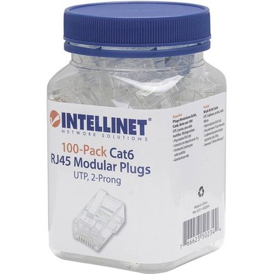 100er Multipack Intellinet Intellilnet 100er-Pack Cat6 RJ45-Modularstecker UTP