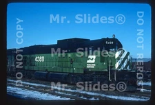 Original Slide BN Burlington Northern ALCO C636 4369 Bedford Park IL 1980