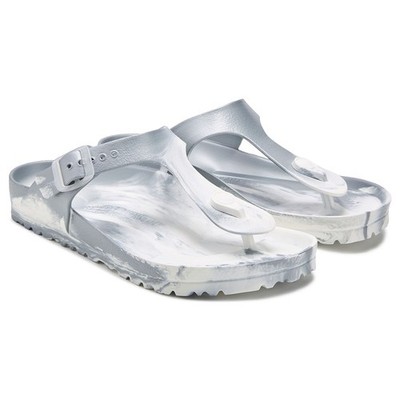 Birkenstock, Unisex Almina Leather Sandal, Ecru, EU 38