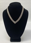 Vintage DIAMANT'S 925 Sterling Silver MD-11 Mexico 16" V Bead Necklace 55.6g — photo 2