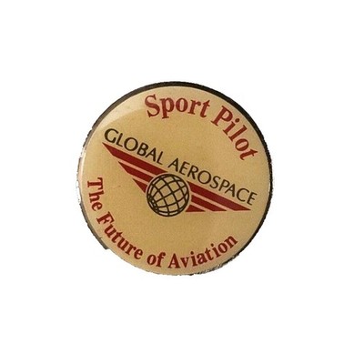 Vintage Global Aerospace The Future of Aviation Sport Pilot Enamel Lapel Pin