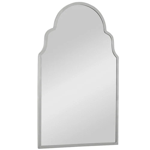 Uttermost Brayden Stainless Steel and MDF Wood Arch Mirror in Polished Nickel - Picture 2 of 7