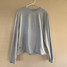 Vuori Long Sleeve Grey Crew Neck Sweatshirt Sweater Performance Stretch Men  s XL