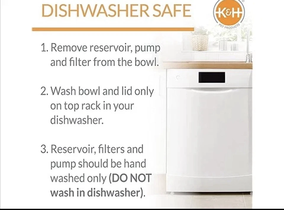 K&H Pet Products CleanFlow Filtered Water Bowl For Dogs 1.4 Gallon w/ Reservoir - Image 4 of 4