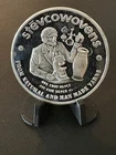 1977 Engelhard Stevcoknit Stevcowovens 1oz 999 FINE Silver round.   1000 Mintage
