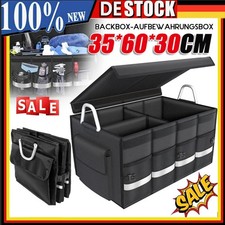 Kofferraum Organizer Auto 35x60x30 cm - Kofferraumtasche Klappbox Autotasche